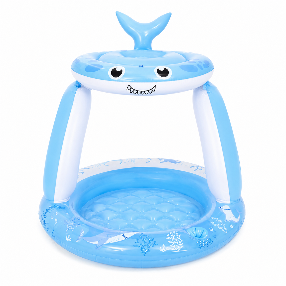 Jilong Ages 1-3 Shark Canopy Pool 95X95X102CM - 51477 - Sports & Outdoors - Lebanon