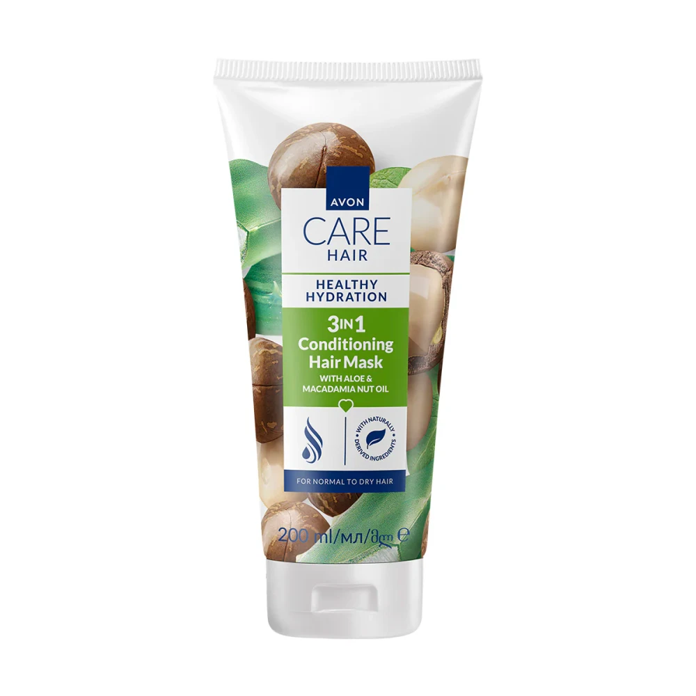 Avon Avon Care Hair 3 in1 Hair Treatment Mask Hydration with Aloe & Macadamia 200ml | AV-1566418 - Beauty & Personal Care - Lebanon