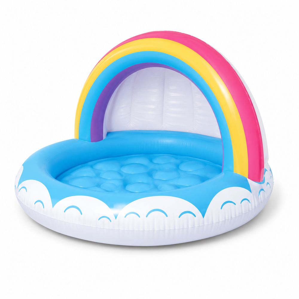 Ages 1-3 Rainbow Baby Pool 95x66cm | 57155 - Sports & Outdoors - Lebanon