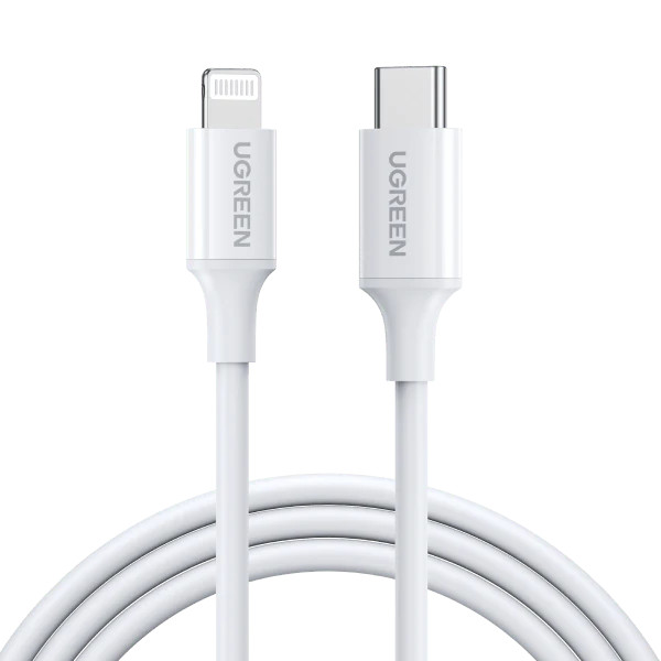 UGREEN UGREEN USB to Lightning Charging & Sync Cable MFI - Apple Certified 1M White | 70523 - Computers & Tech - Lebanon