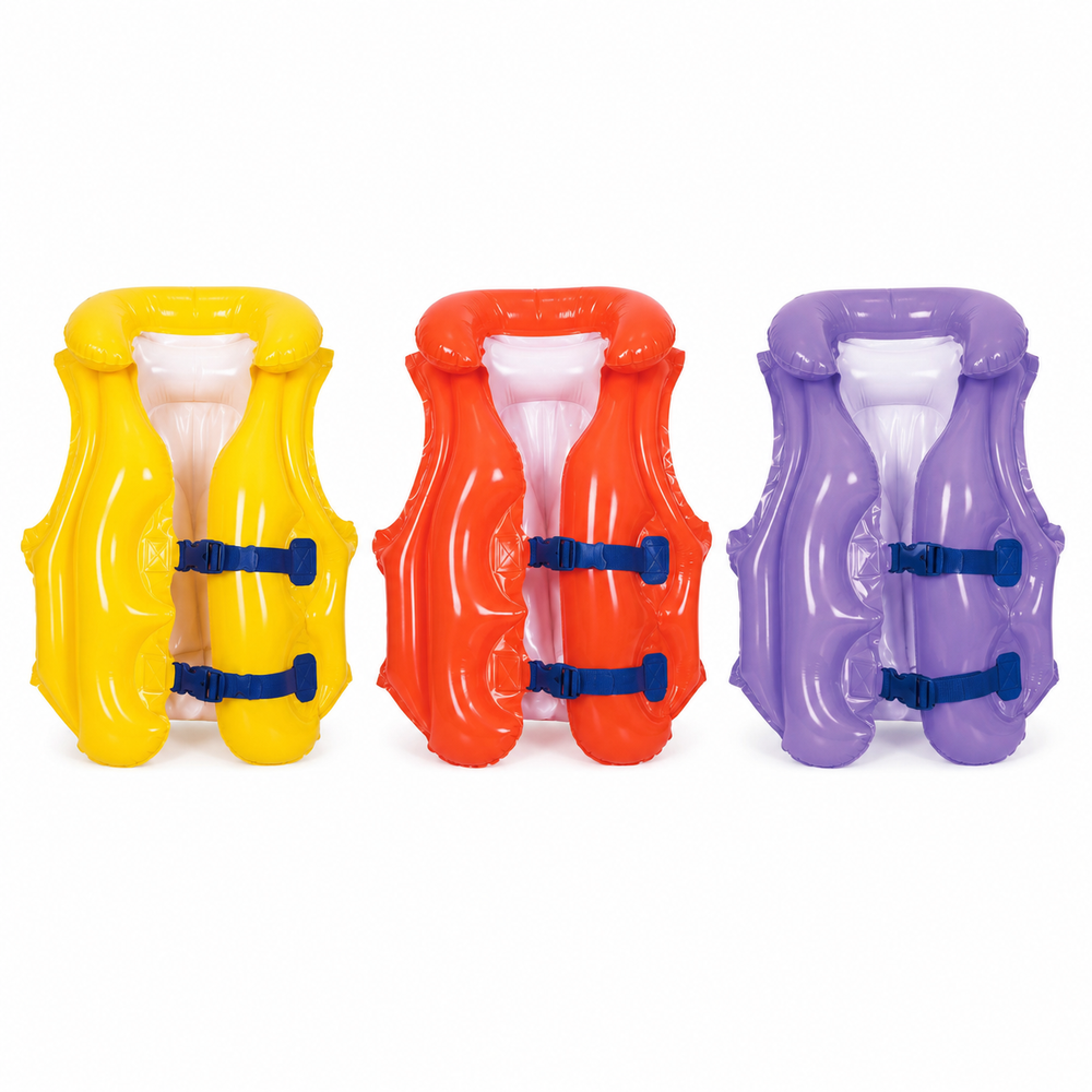 Jilong Jilong Plain Swim Vest 46x42cm Ages 3-6 - Assorted Colors | 32288 - Sports & Outdoors - Lebanon