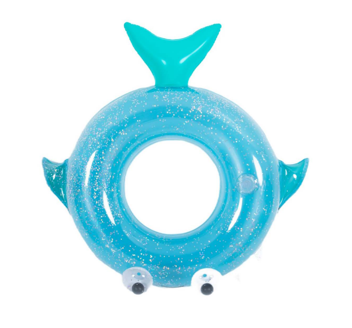 Jilong Jilong Glitter Shark Swim Ring 89x79cm | 35654 - Sports & Outdoors - Lebanon