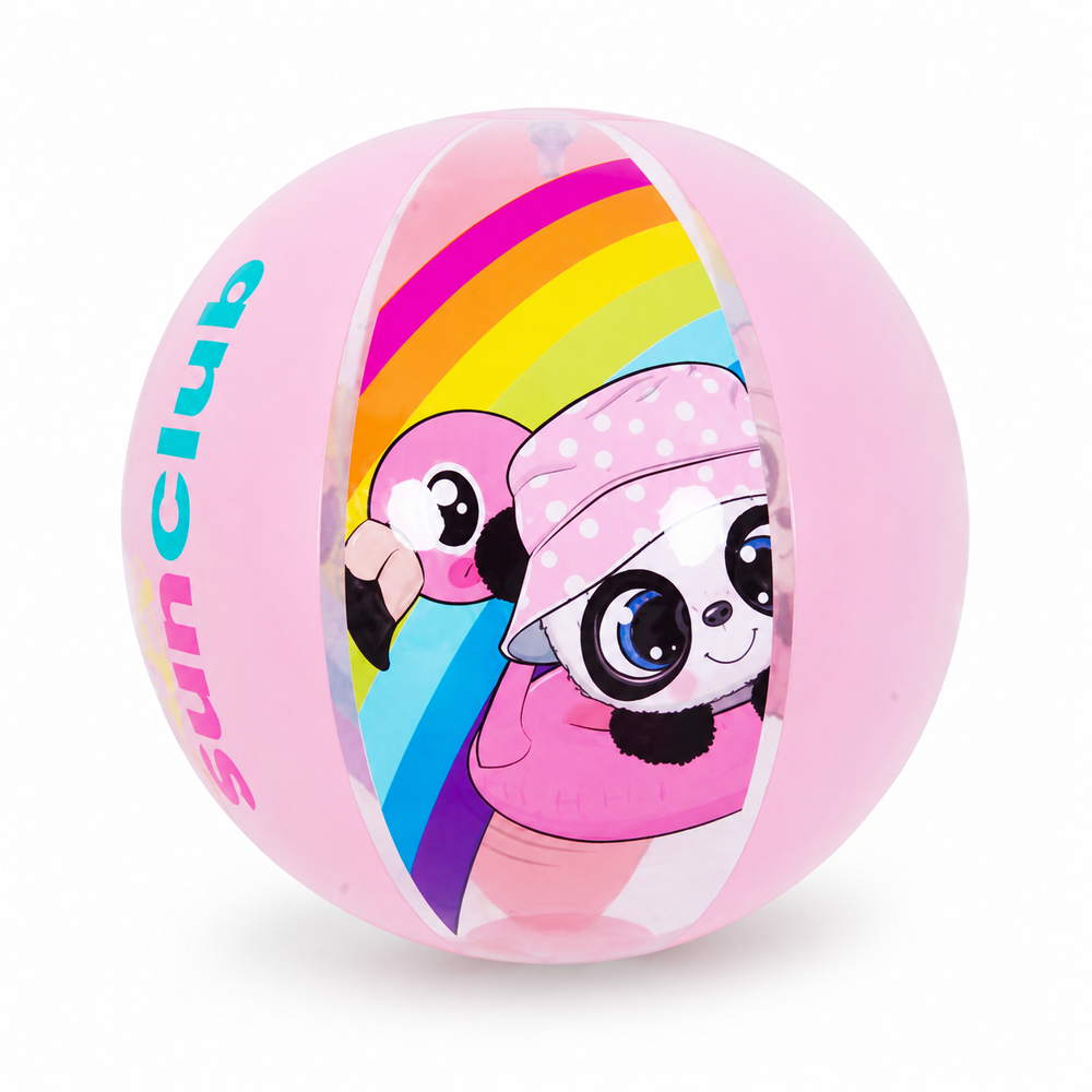 Panda Beach Ball 40cm - Pink | 53014 - Sports & Outdoors - Lebanon