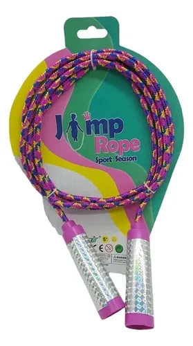 Kids Colorful Jump Rope Set 20 × 31cm - pink| JT87C22 - Sports & Outdoors - Lebanon