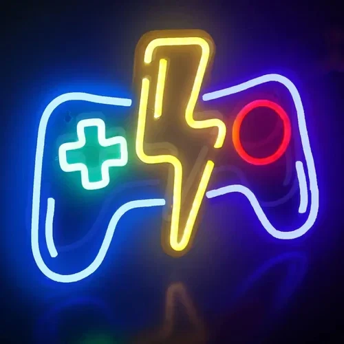 IPlay LED Light Neon Sign For Wall Decor 27×18 cm - Controller Flash - Computers & Tech - Lebanon