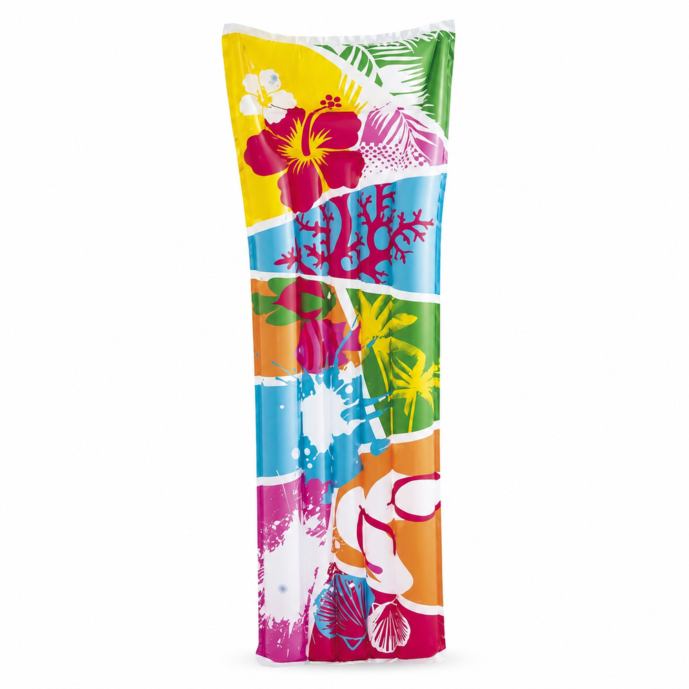  Tropical Floral Inflatable Air Mat - Design 1 | 44033 - Sports & Outdoors - Lebanon