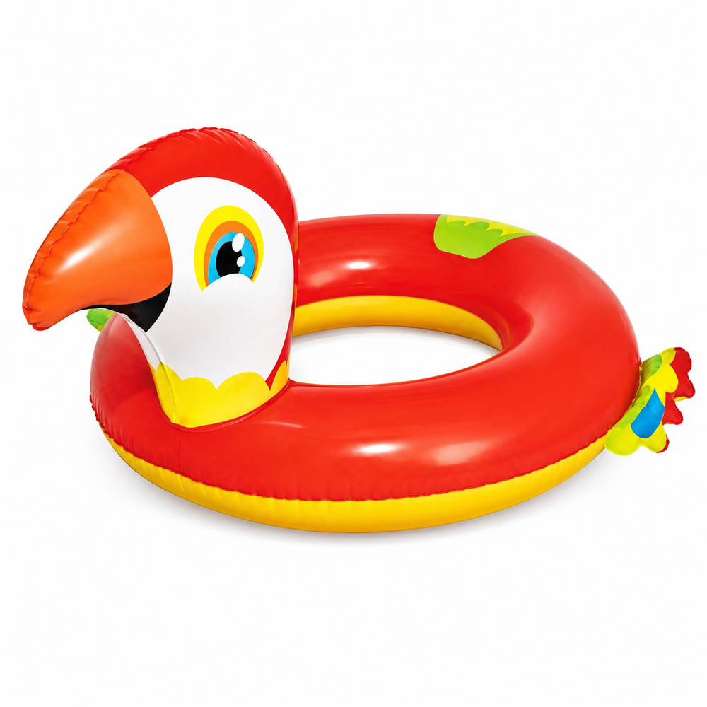 Bestway Bestway Lil’ Pal Parrot Inflatable Swim Ring 84 x 76 cm - Red | 36128 - Sports & Outdoors - Lebanon