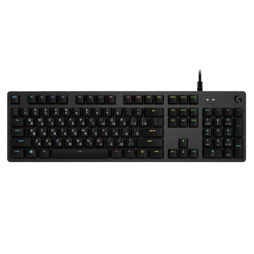 Logitech Logitech G512 Carbon LIGHTSYNC RGB Mechanical Gaming Keyboard with GX Blue Clicky Switches - English/Russian | 920-008948 - Computers & Tech - Lebanon