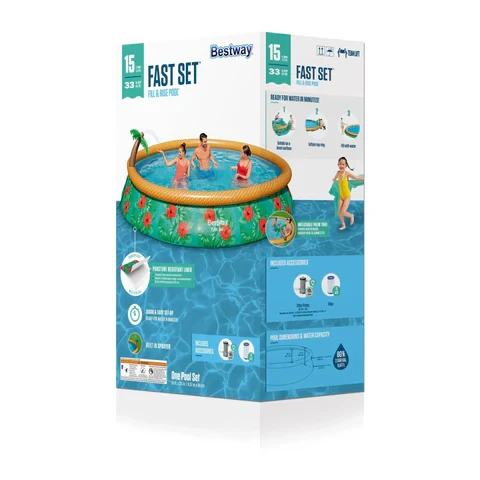 Bestway Fast Set Paradise Palms Inflatable Pool Set 457 × 84cm | 57416