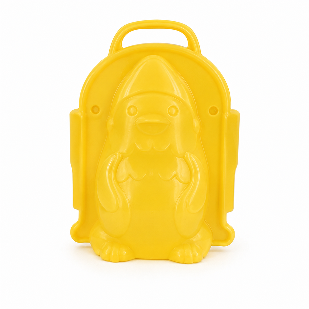 Dede Kids Penguin-Shaped Beach and Sand Mold with Handle - Yellow | 1718-2 - Toys & Games - Lebanon