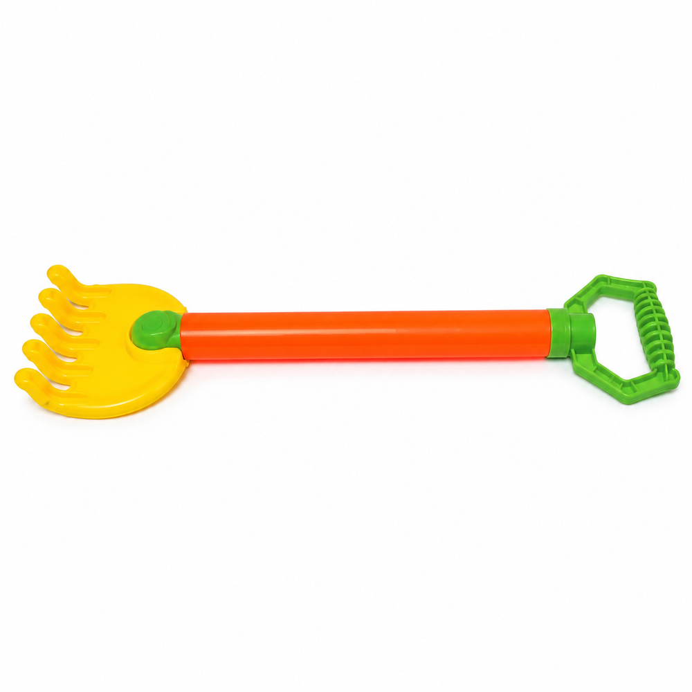 Dede Kids Long-Handle Beach and Sand Rake - Yellow/Orange/Green | 8833/B1-3 - Toys & Games - Lebanon