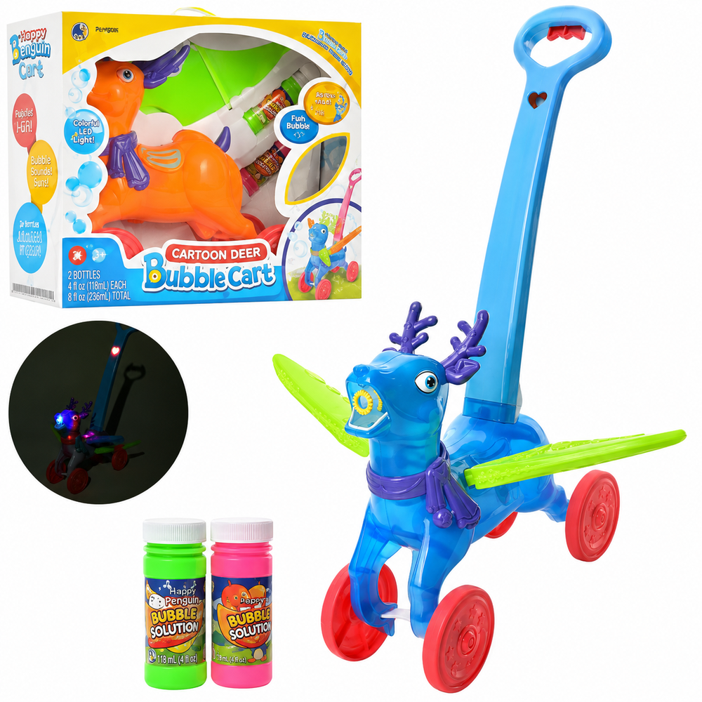 Cartoon Deer Bubble Cart with Lights & Sound | FH889 - Toys & Games - Lebanon