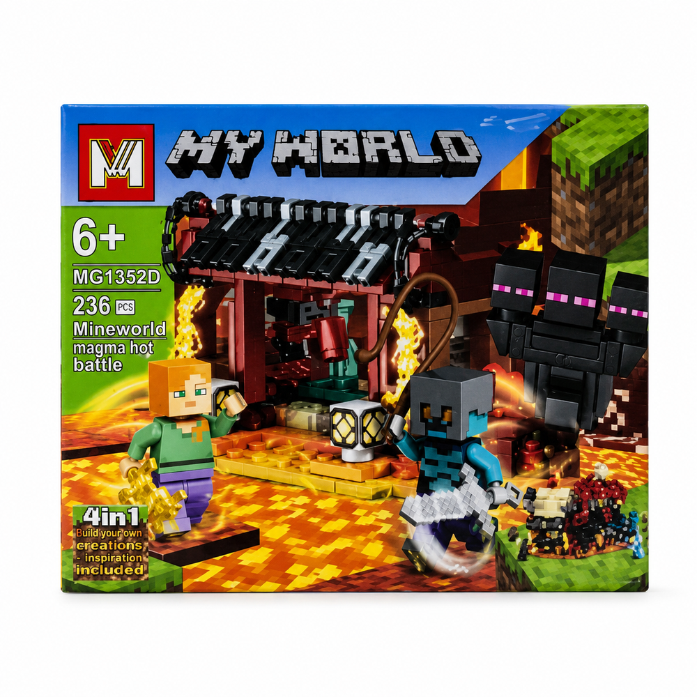 My World Lava Portal Battle Building Block Set | MG1352A Style 2 - Toys & Games - Lebanon