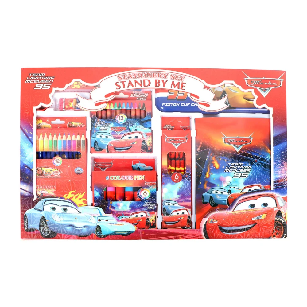 Disney Pixar Cars Stationery Set with Notebook & Coloring Supplies | WJ1911B