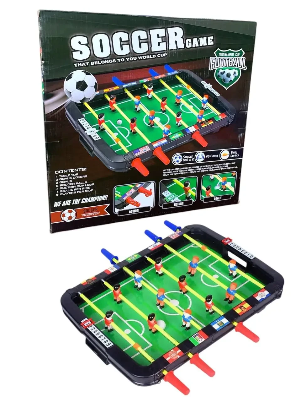 Kids Tabletop Soccer Game with Manual Control Levers | 2184 - Toys & Games - Lebanon