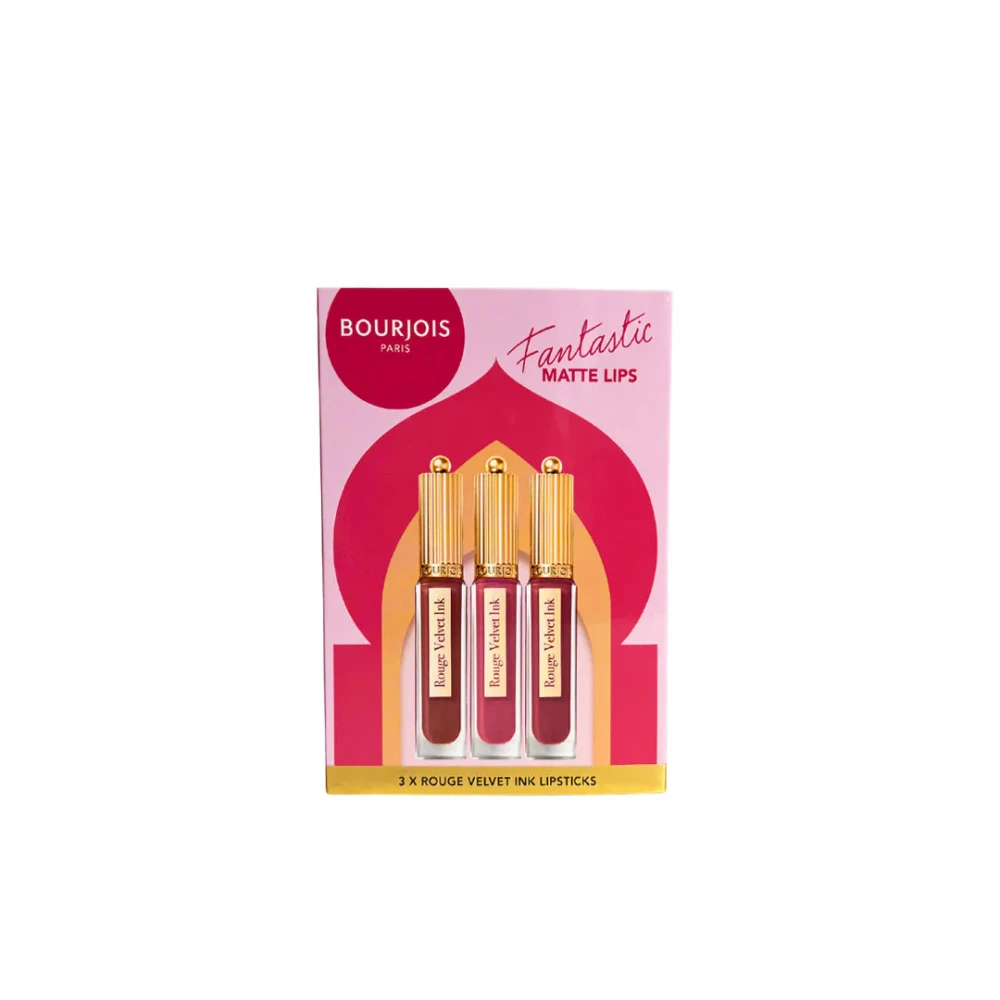 Bourjois Bourjois Fantastic Matte Lips, 3 Rouge Velvet Ink Lipsticks | 278474 - Beauty & Personal Care - Lebanon