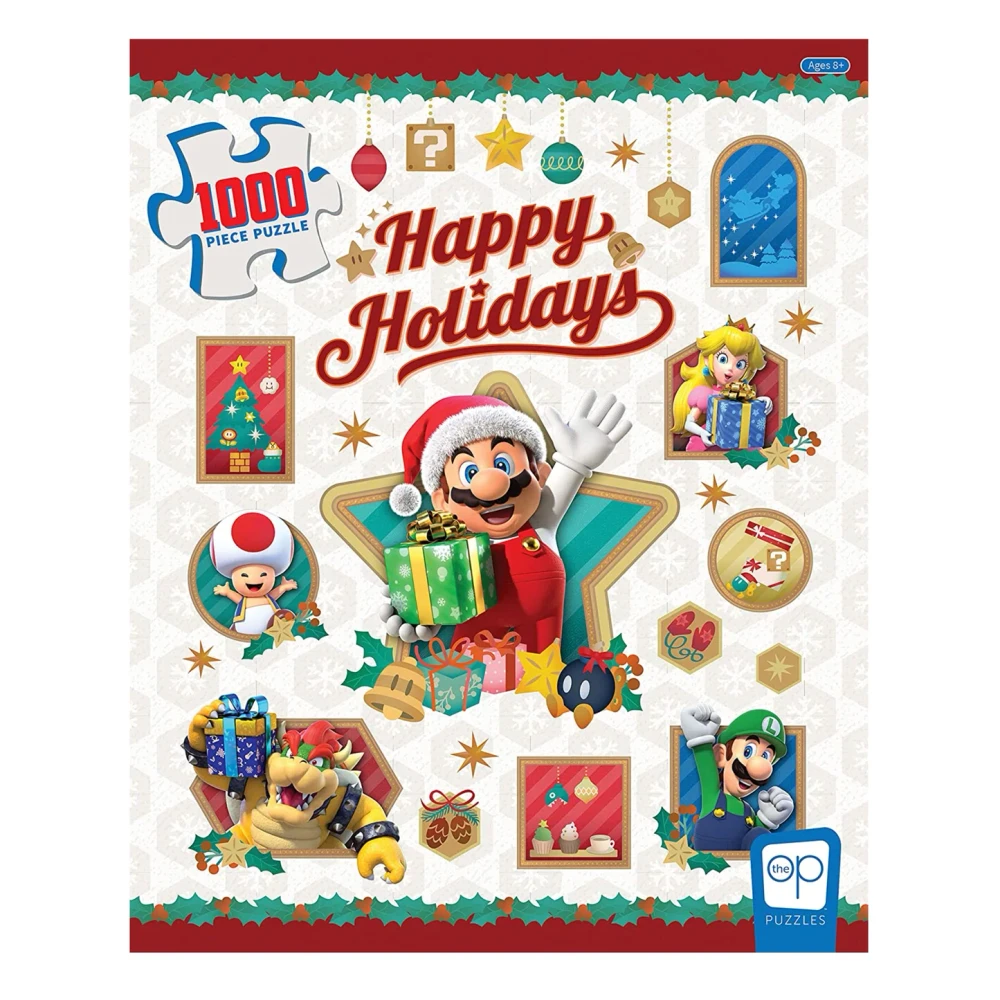 Nintendo Super Mario Happy Holidays 1000-Piece Jigsaw Puzzle - Toys & Games - Lebanon