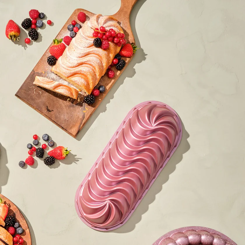 Karaca Karaca Vera - Cast Aluminum Loaf Pan - 35cm - Pink | 153.03.06.8256 - Home & Kitchen - Lebanon