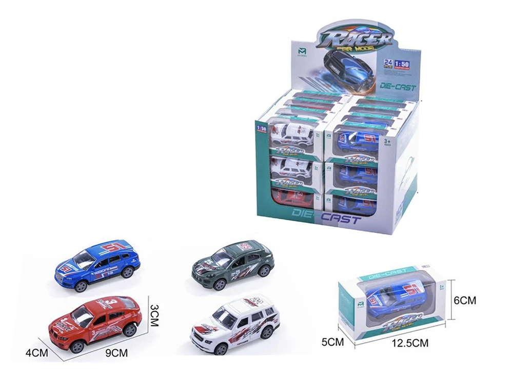 1:50 Die-Cast Pull-Back Police Car | JM608-B - Toys & Games - Lebanon
