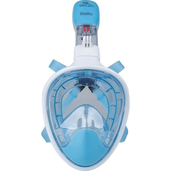 Full Face Snorkeling Mask with Integrated Snorkel Blue| AL1658 - Sports & Outdoors - Lebanon