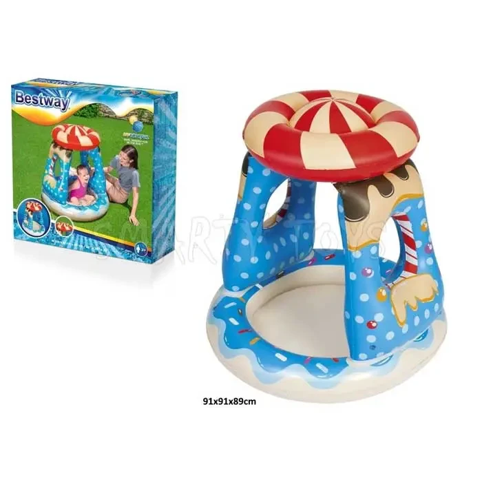 Bestway Candyville Baby Pool with Inflatable Sunshade 26L | 52270