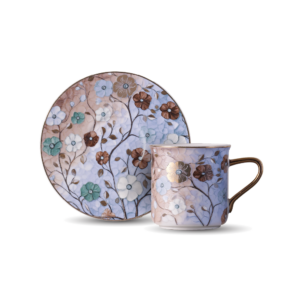 Dorsch Dorsch Floris Blue 12-Piece Coffee Cup Set | DH-09313 - Home & Kitchen - Lebanon