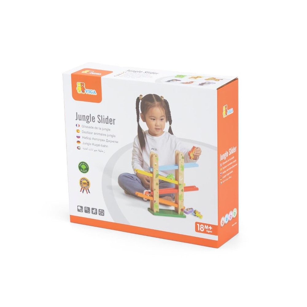 Viga Viga Wooden Jungle Slider with 6 Animals | 44671 - Toys & Games - Lebanon