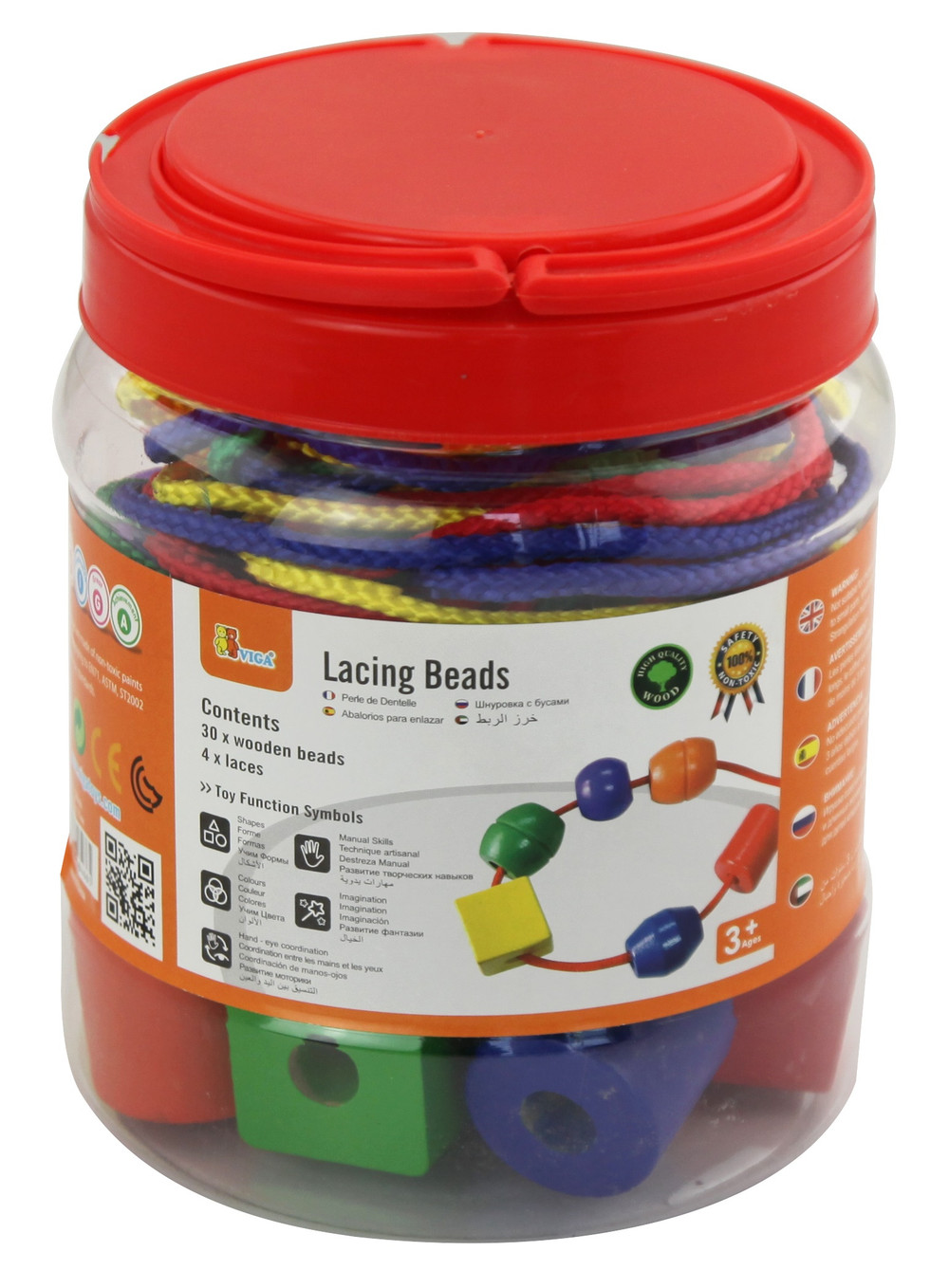 Viga Viga Lacing Beads Set | 58466 - Toys & Games - Lebanon