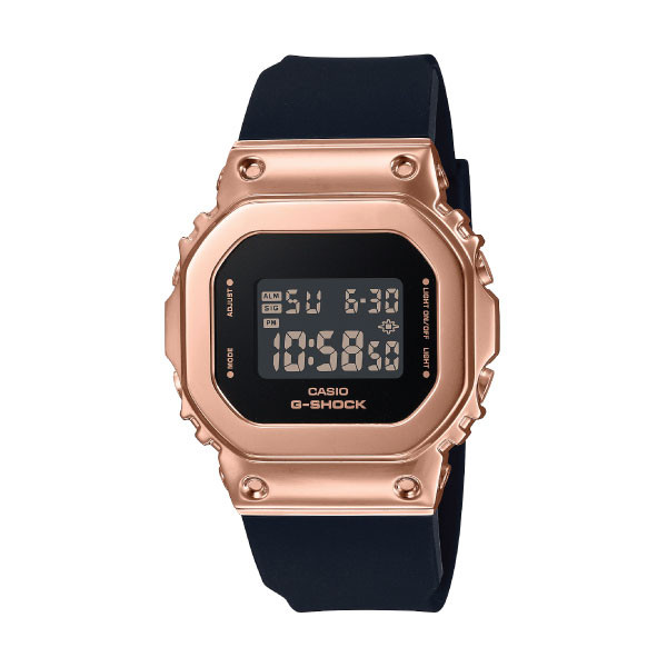 Casio Casio G-SHOCK Metal Women Watch - Black / Rose Gold Plated | GM-S5600PG-1DR - Phones & Wearables - Lebanon
