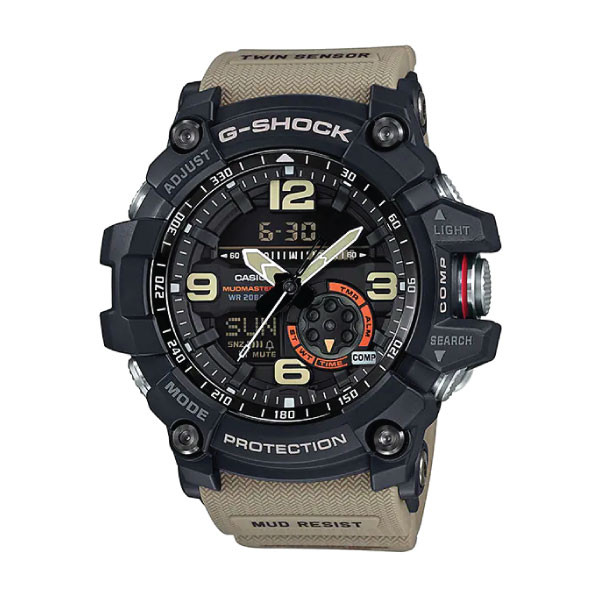 Casio Casio G-SHOCK MASTER OF G MUDMASTER Men Watch - Black / Brown | GG-1000-1A5DR - Phones & Wearables - Lebanon