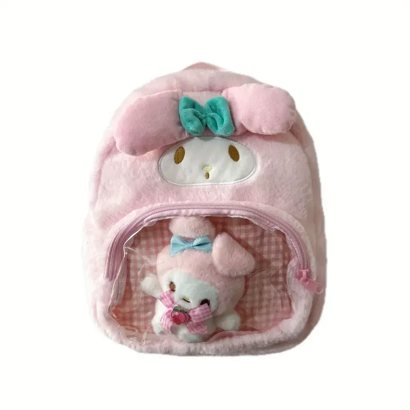 Pink Bunny Plush Backpack Pretend Makeup Set | ALHZB-4-Pink - Beauty & Personal Care - Lebanon