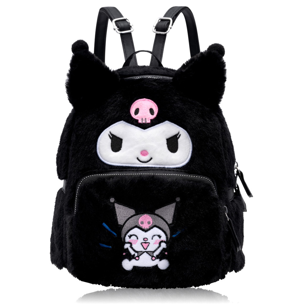 Black Mischievous Character Plush Backpack Pretend Makeup Set | ALHZB-4-Black - Beauty & Personal Care - Lebanon