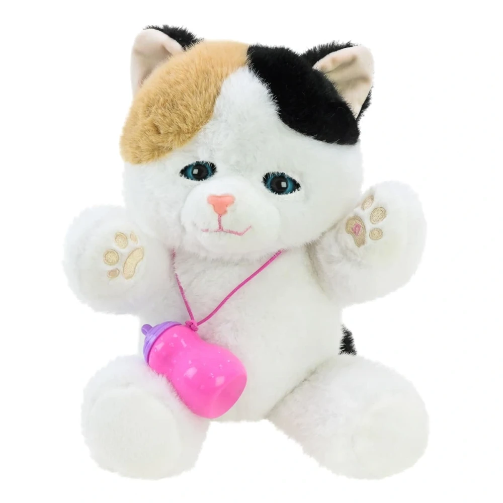 White and Brown Cat Plush Toy | AL-BL-353 - Toys & Games - Lebanon