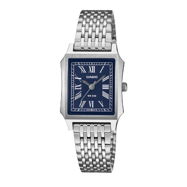 Casio Casio Women 3-Hand Watch - Silver / Blue | LTP-B190D-2BVDF - Phones & Wearables - Lebanon