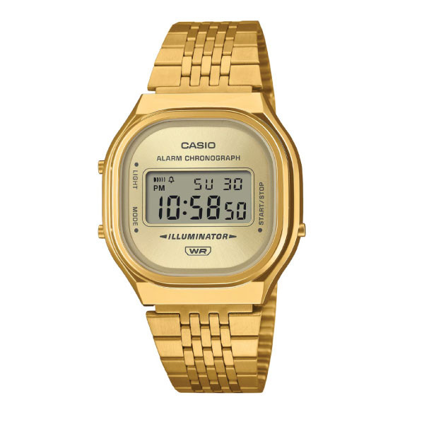 Casio Casio Vintage Digital Unisex Metal Watch - Gold Plated | A140WEG-9ADF - Phones & Wearables - Lebanon