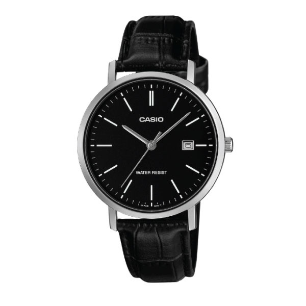 Casio Casio Men 3-Hand Watch - Black | MTP-VT05L-1EDF - Phones & Wearables - Lebanon