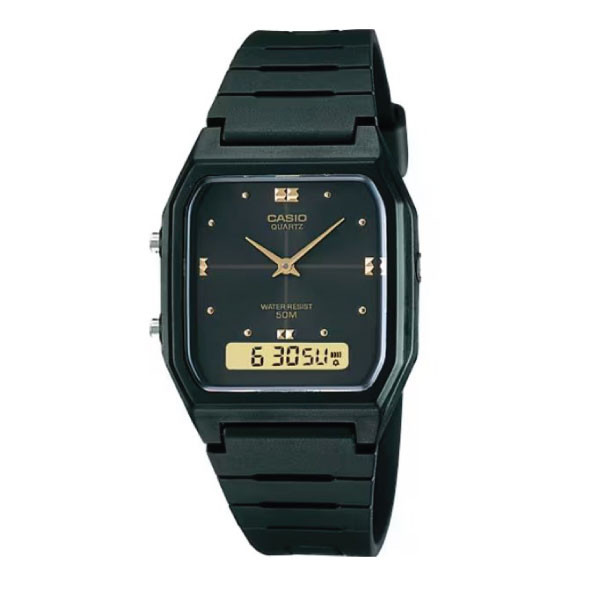 Casio Casio Men Vintage Analog-Digital Watch - Black | AW-48HE-1AVDF - Phones & Wearables - Lebanon