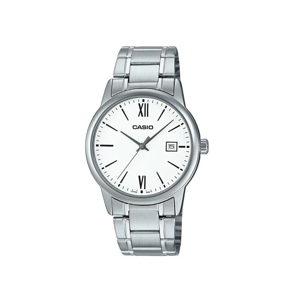 Casio Casio Men 3-Hand Watch - Silver | MTP-V002D-7B3UDF - Phones & Wearables - Lebanon