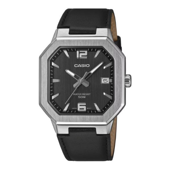 Casio Casio Men 3-Hand Watch - Black | MTP-B195L-1AVDF - Phones & Wearables - Lebanon