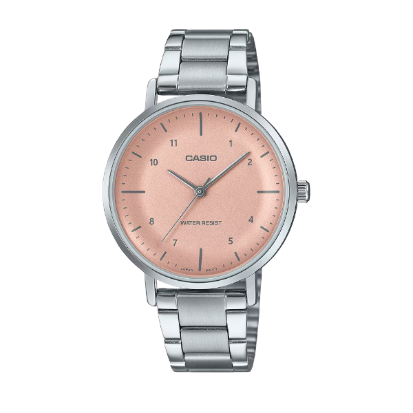 Casio Casio Women 3-Hand Watch - Pink / Silver | LTP-VT03D-4BDF - Phones & Wearables - Lebanon