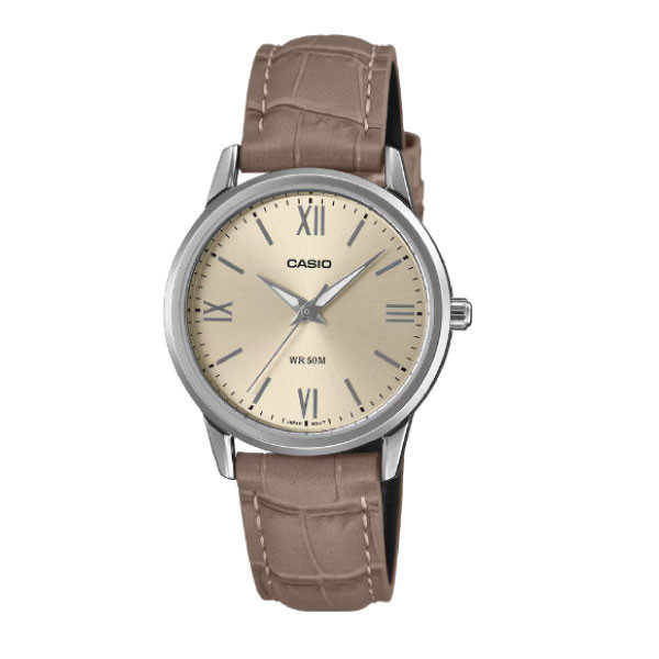 Casio Casio Women Analog Watch - Brown / White | LTP-1303LL-7AVDF - Phones & Wearables - Lebanon