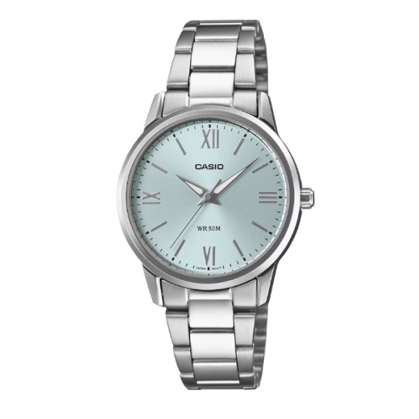 Casio Casio Women Analog Watch - Blue / Silver | LTP-1303DD-2AVDF - Phones & Wearables - Lebanon
