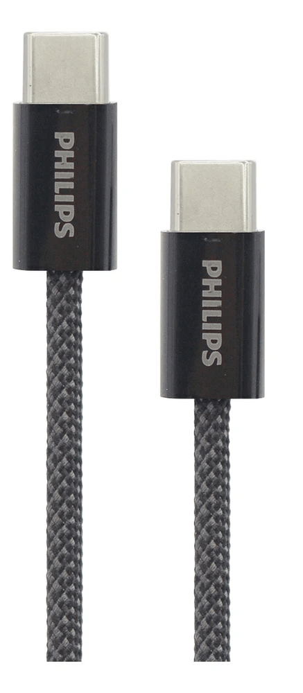 Philips Philips USB-C to USB-C Cable 60W 1m - Black | DLC5051CB/70 - Computers & Tech - Lebanon