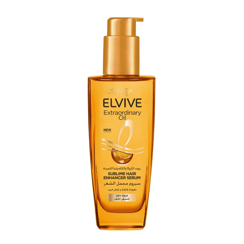 L'Oréal L'Oréal Paris Elvive Extraordinary Hair Oil Treatment Non-Sticky Serum for Dry Hair 100ml - Beauty & Personal Care - Lebanon