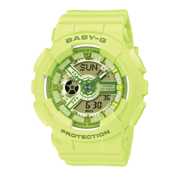 Casio Casio Baby-G Women Analog-Digital Watch - Green | BA-110YK-3ADR - Phones & Wearables - Lebanon
