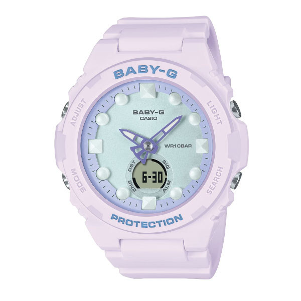 Casio Casio Baby-G Women Analog-Digital Watch - Purple | BGA-320FH-4ADR - Phones & Wearables - Lebanon
