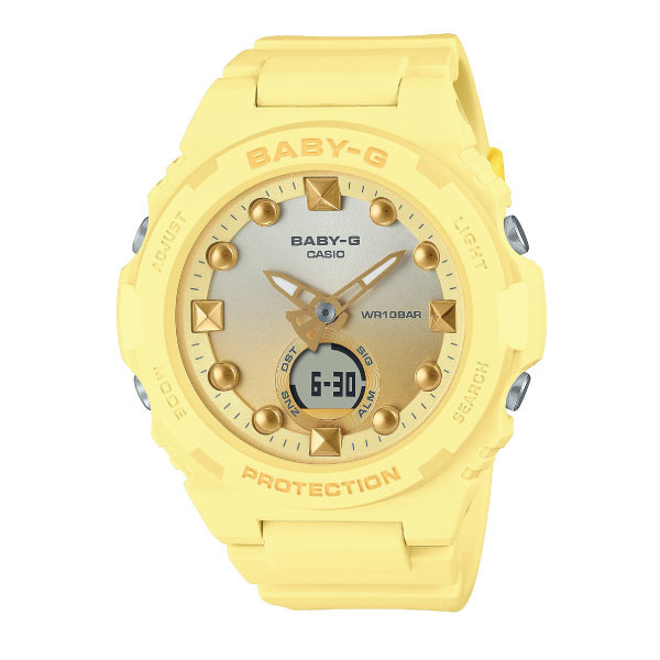 Casio Casio Baby-G Women Analog-Digital Watch - Yellow | BGA-320-9ADR - Phones & Wearables - Lebanon