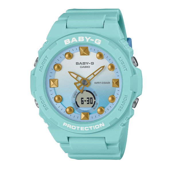Casio Casio Baby-G Women Analog-Digital Watch - Green | BGA-320-3ADR - Phones & Wearables - Lebanon