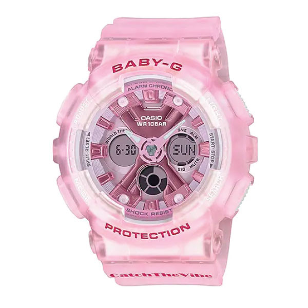 Casio Casio Baby-G Women Analog-Digital Watch - Pink | BA-130CV-4ADR - Phones & Wearables - Lebanon