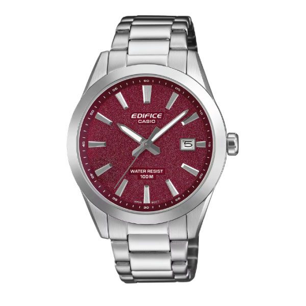 Casio Casio Edifice Men Analog Watch - Red Silver | EFV-160D-4AVDF - Phones & Wearables - Lebanon